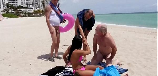  Old man playing with pussy Staycation with a Latin Hottie
